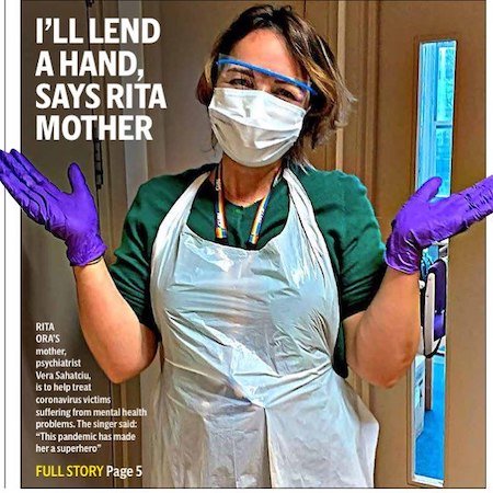 Рита Ора записалась волонтером в больницу