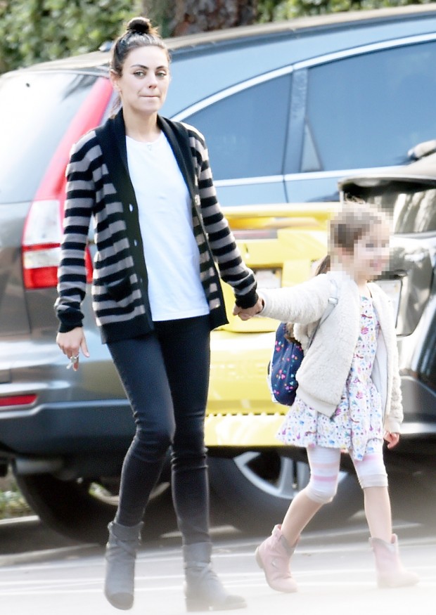 EXCLUSIVE: Mila Kunis and Wyatt hold hands running errands together