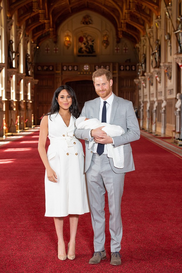 Prince Harry and Meghan Duchess of Sussex new Baby Photocall, Windsor Castle, UK - 08 May 2019